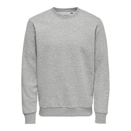 Only&Sons Erkek Sweatshirt Ceres Life Crew Neck 22018683-LGM