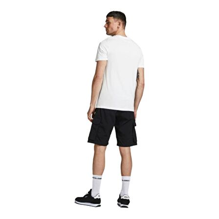 Jack & Jones O Yaka Baskılı Beyaz Erkek T-Shirt