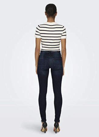Only Yüksek Bel Dar Paça Dar Koyu Mavi Kadın Denim Pantolon ONLKENDELL REG SK ANKLE DNM TAI865
