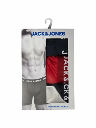 Jack Jones Mırco fIbre  3 Lü Paket Erkek Boxer 12182075