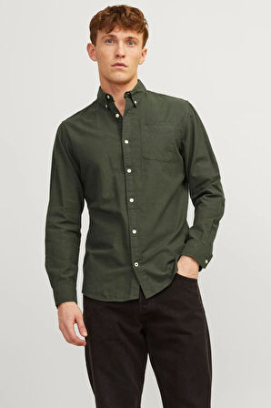 Jack & Jones Oxford Erkek Pamuklu Regular Fit Gömlek -12182486