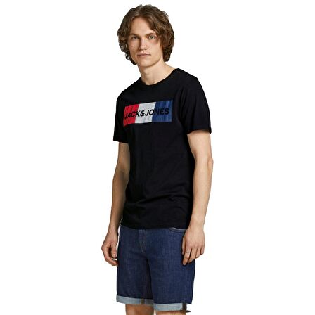 Jack & Jones Erkek Siyah T-Shirt