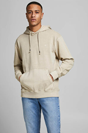 Jack & Jones Erkek Eskitme  Kapüşonlu Sweatshirt - 12174457