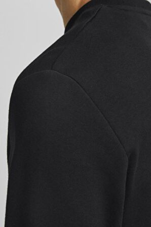 Jack & Jones Bisiklet Yaka Siyah Erkek Sweatshırt 12181903_JJEBASIC SWEAT CREW NECK N