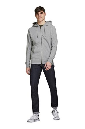Jack & Jones Erkek Kapşonlu Sweatshirt 12181901