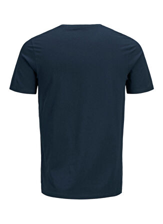 Jack & Jones O Yaka Baskılı Lacivert Erkek T-Shirt JJECORP LOGO TEE SS CREW NECK NOOS