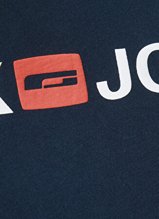 Jack & Jones O Yaka Baskılı Lacivert Erkek T-Shirt JJECORP LOGO TEE SS CREW NECK NOOS