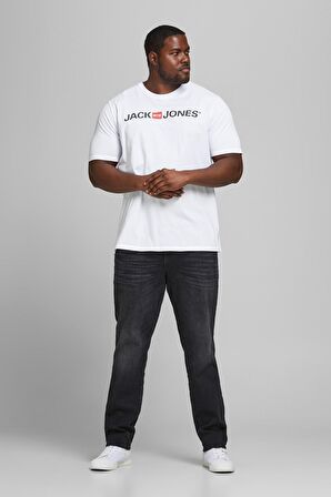 Jack & Jones O Yaka Baskılı Beyaz Erkek T-Shirt JJECORP LOGO TEE SS CREW NECK NOOS