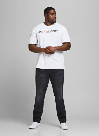 Jack & Jones O Yaka Baskılı Beyaz Erkek T-Shirt JJECORP LOGO TEE SS CREW NECK NOOS
