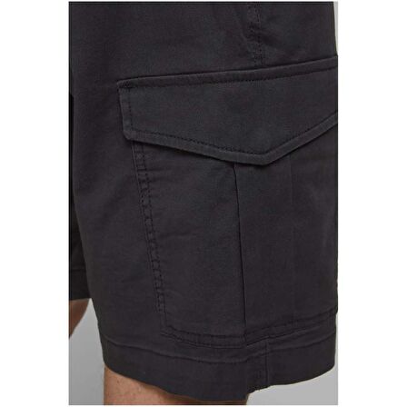 Jack & Jones Siyah Erkek Kargo Şort JPSTJOE JJCARGO SHORTS AKM