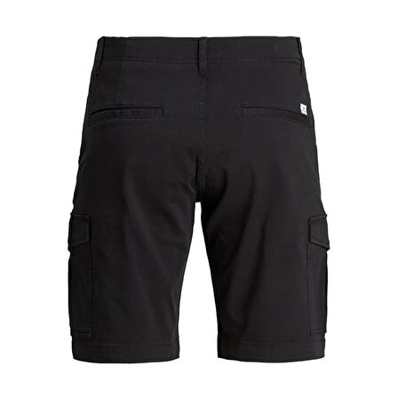 Jack & Jones Siyah Erkek Kargo Şort JPSTJOE JJCARGO SHORTS AKM