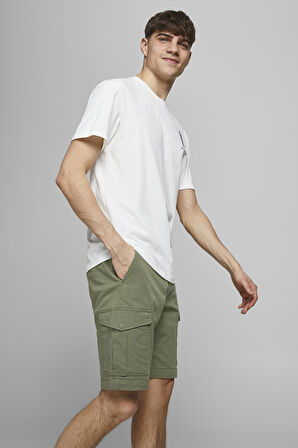 Jack & Jones Erkek Kargo Şort 63412182555 Oliv