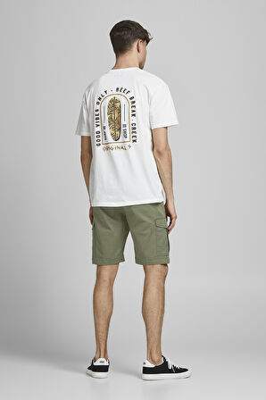 Jack & Jones Erkek Kargo Şort 63412182555 Oliv