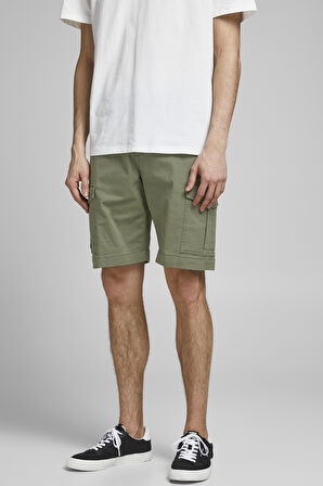 Jack & Jones Erkek Kargo Şort 63412182555 Oliv