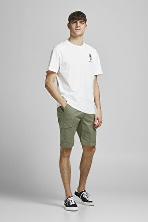 Jack & Jones Erkek Kargo Şort 63412182555 Oliv