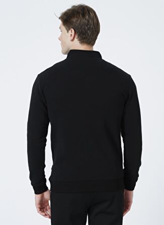 Only & Sons Dik Yaka Düz Siyah Erkek Sweatshirt