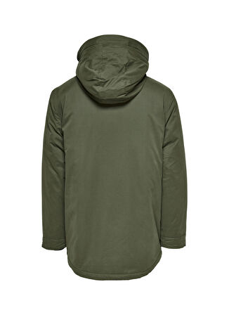 Only & Sons Yağ Yeşili Erkek Mont 22019342_ONSELLIOT PARKA OTW VD
