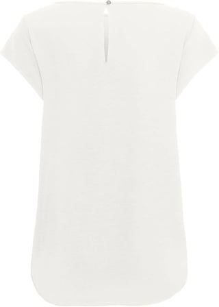 Only ONLNOVA LIFE LUX  S/S TOP SOLID Beyaz Kadın T-Shirt 15222170