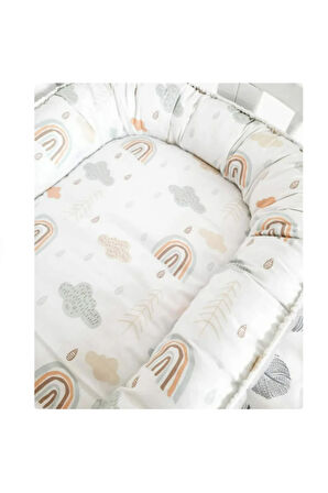 Bulut Tasarım Çift Taraflı Kullanılan Babynest Beyaz Renk