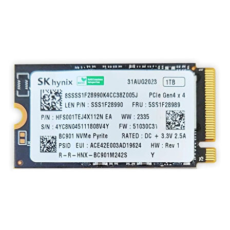 SK Hynix HFS001TEJ4X112N 1TB (4500/3500MB/s) M.2 2242 PCIe 4.0 NVMe SSD