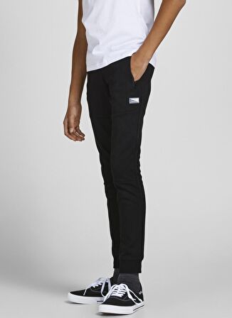 Jack & Jones Siyah Erkek Çocuk Düz Eşofman Altı JPSTWILL JJAIR SWEAT PANTS NOOS JNR