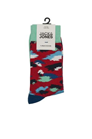 Jack & Jones Unisex Renkli Baskılı Çorap - 12189921