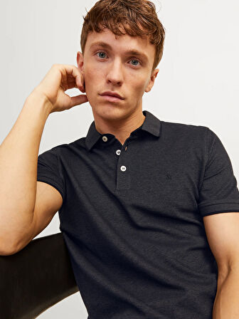Erkek JJEPAULOS POLO SS NOOS POLO T-Shirt-Koyu Lacivert | L