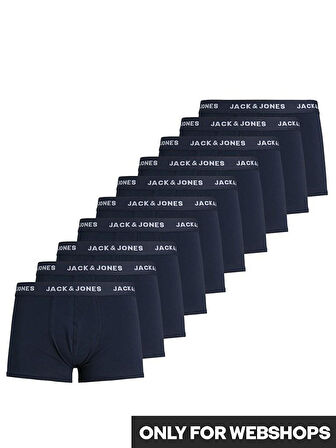 Jack Jones Solıd 10 Lu Paket Erkek Boxer 12189937