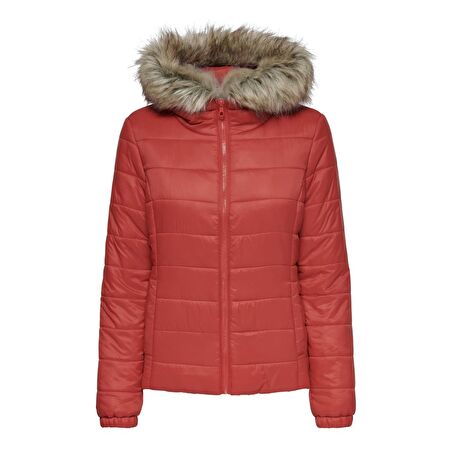 Only Kadın Mont Onldogukan Hood Fur Padded 15231669-GOJ