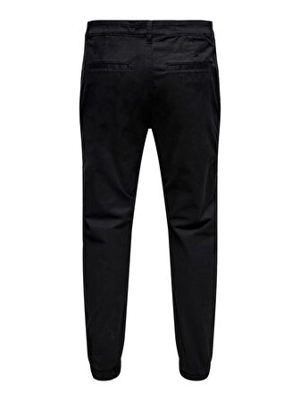 ONLY&SONS ONSCAM AGED CUFF CHINO 9626 ERKEK PANTOLON siyah