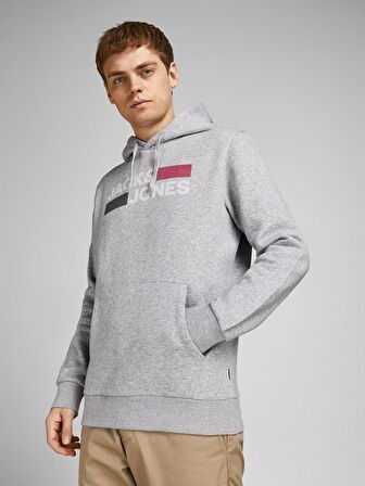Jack & Jones Erkek Kapşonlu Sweatshirt 12152840