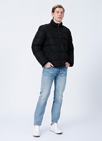 Only & Sons Siyah Erkek Mont ONSMELVIN LIFE QUILTED JACKET OTW V