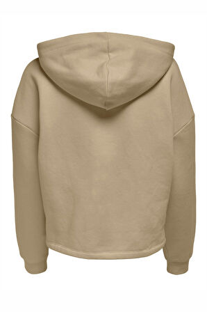 Only Kadın Kapüşonlu Pamuklu Sweatshirt - 15235571
