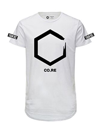 Erkek Siyah Baskılı Printed T-Shirt - 12195559