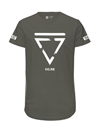 Erkek Siyah Baskılı Printed T-Shirt - 12195559