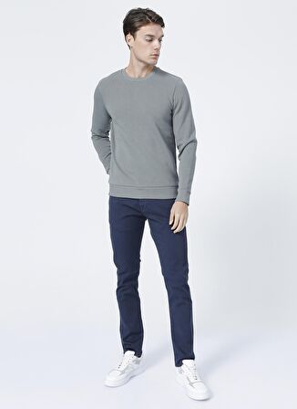 Only & Sons O Yaka Düz Çağla Erkek Sweatshirt