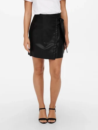 Only Onlolivia Faux Deri Kadın Mini Etek 15237194