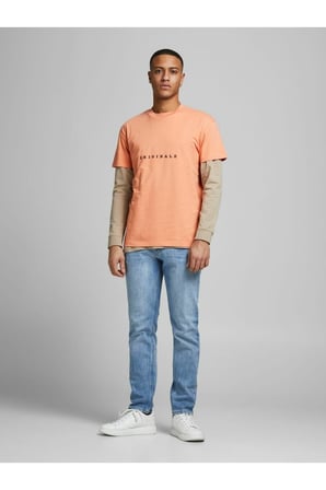 Jack & Jones Erkek Jorcopenhagen Yavruağzı Tişört - 12176780