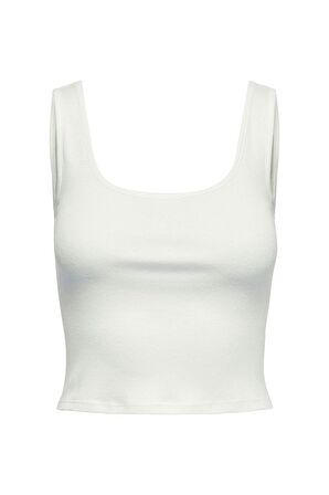 Only Kadın Beyaz Siyah Onlkıra Crop Top 15240303