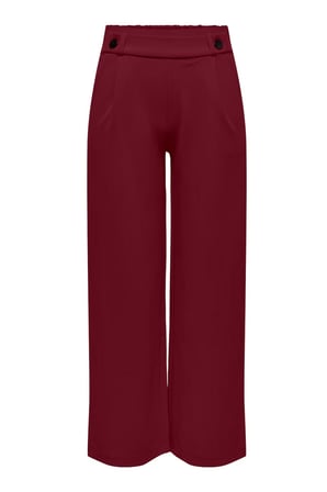 Jdy Jdygeggo Regular Fit Normal Bel Geniş Paça Pantolon Kadın PANTOLON 15208430 VİŞNE