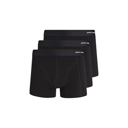 Jack & Jones Erkek 3'lü Boxer 63412198852 Siyah