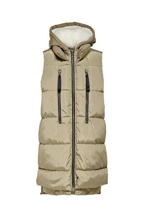 Only Kadın Şişme Kapüşonlu Yelek Onlnora Puffer Waistcoat - 15235033