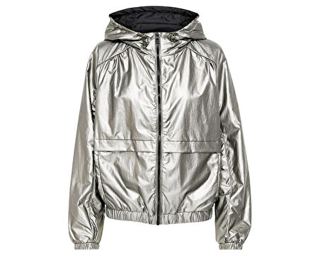 Only Onlerin Metallic Jacket Otw Silver Kadın Günlük Ceket 15244657-SILVER Gri