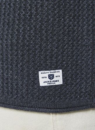 Jack & Jones Balıkçı Yaka Regular Fit Düz Koyu Lacivert Erkek Kazak 12199940_JPRBLUCARLOS KNIT ROLL NEC