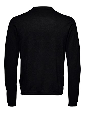 ONSWYLER LIFE REG 14 LS POLO KNIT Black