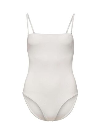 Only Beyaz Kadın Mayo ONLALINE SWIMSUIT