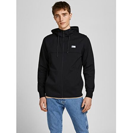 Jack&Jones Kapüşonlu Fermuarlı Erkek Sweatshirt