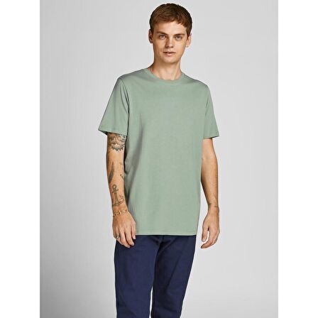 JACK&JONES JJEORGANIC BASIC ERKEK T-SHIRT YEŞİL