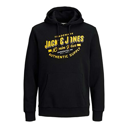 Jack & Jones Erkek Kapşonlu Sweatshirt 12189736
