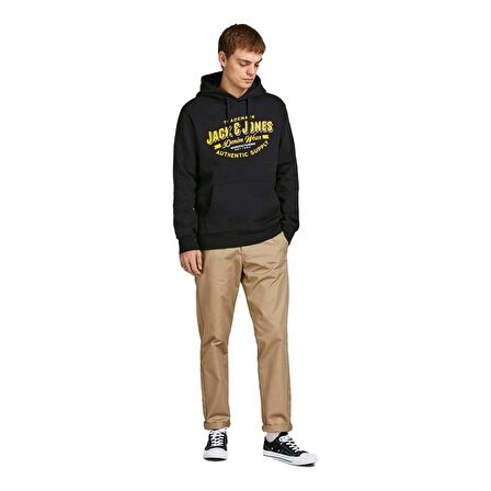 Jack & Jones Erkek Kapşonlu Sweatshirt 12189736